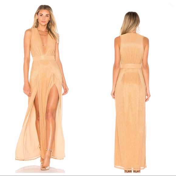 Lovers + Friends Dresses & Skirts - Revolve Lovers + Friends Naomi Gown Rose Gold 8 D6